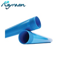 Tuyau d'irrigation agricole en PVC bleu, tubes en plastique pour puits profonds, tuyaux de forage fiables pour le renforcement des puits