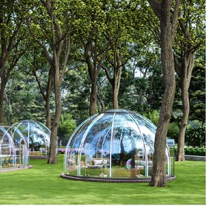 Maison préfabriquée verre clair PC tente dôme géodésique boule de jardin <span class=keywords><strong>cabane</strong></span> <span class=keywords><strong>à</strong></span> bulles tente d'exposition Camping Resort Pod - Product Image 2