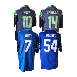 2025 nuevas camisetas de fútbol americano cosidas Seattle 14 Metcalf 10 Kupp 7 Smith 16 Lockett 11 Smith-Njigba camiseta personalizada del equipo de EE. UU. - Product Image 5