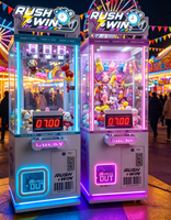 Machine à jeu à monnayeur avec minuterie, modèle Factory Direct Lucky 7 Seconds Challenge, pour jeu de compétence rapide et distribution de figurines, OEM Commercial