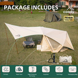 Carpa Inflable Coody Havena Air Tent-Beige, Carpa Impermeable para Acampar al Aire Libre, Ideal para <span class=keywords><strong>Viajes</strong></span> - Product Image 4