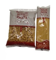 Sacs à dos scellés en plastique composite PET étanche à l'humidité personnalisés emballage à fenêtre transparente de qualité alimentaire pour pâtes à saucisses pop-corn