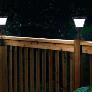 Lampes solaires pour poteaux, imperméables, éclairage décoratif extérieur, lampes pour poteaux pour <span class=keywords><strong>terrasse</strong></span> en <span class=keywords><strong>bois</strong></span> 4 x 4, jardin, cour, clôture, patio - Product Image 4