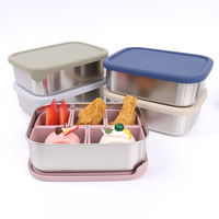 5 compartiments Bento Lunch Boxes Sans Bpa De Qualité Alimentaire Non Toxique Réutilisable Micro-ondes Récipient De Stockage Des Aliments