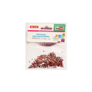 Strass Ilan in resina rossa da 2 mm, accessori per artigianato e creazione di gioielli fai da te - Product Image 2