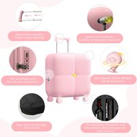 2025 élégant Simple 20 pouces chariot bagages Portable ABS étanche valise chariot avec roues léger