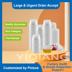 Yiqiang, fabricant <span class=keywords><strong>de</strong></span> coupelles en PET <span class=keywords><strong>de</strong></span> qualité alimentaire avec logo personnalisé, coupelles pour cacahuètes, coupelles pour wasabi, coupelles pour yaourt, coupelles pour soufflé avec couvercles - Product Image 3