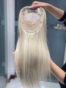 2024 haute qualité soyeux droite Balayage perruque européenne Remy cheveux pour les femmes brut Topper pour la perte de cheveux haut de gamme produit de cheveux humains - Product Image 3