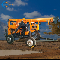 Foreuse rotative diesel montée sur remorque YCS-130T/180T/200T pour puits d'eau en Afrique du Sud