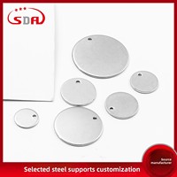 Pendentif Cœur Personnalisé en Acier Inoxydable pour Enfants, Bijoux Plaqué Or 18K, Accessoires de Fabrication DIY pour Bracelets et Colliers de Fête