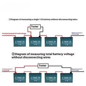 Détecteur universel de tension de batterie 12V 24V bon ou mauvais Test pour le produit de composants électroniques de tricycle de voiture électrique - Product Image 4