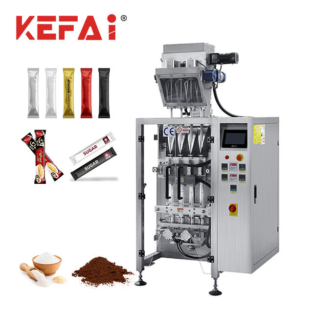 KEFAI Automatic Multi Lane 1g Sachet Sugar Salt Stick Pepper Packing Machine