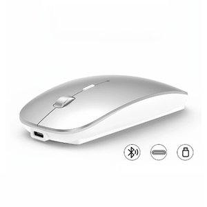Souris optique sans fil tri-mode avec recharge Type-C pour <span class=keywords><strong>MacBook</strong></span> Pro Air, avec récepteurs USB-C et USB-A - Product Image 5