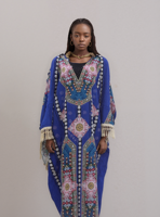 Robe Longue Africaine Géométrique Fleur Mosaïque Diamant Vintage Hippie Bohème Hawaïenne Grande Taille Kaftan Gypsy Chief Maxi Boubou