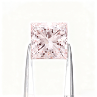 Diamants roses cultivés taille princesse en 1 ct, 2 ct et 3 ct, VS à VVS, certifiés IGI pour la fabrication de bijoux avec un excellent éclat