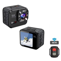 Cámara de Acción Inteligente 5k 30FPS Antivibración para Ciclismo, Viajes, Vlog, WiFi, Deportes, con Control Remoto V8