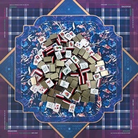 Mahjong américain festif avec tuiles pour la saison de Noël, stock de vente au détail et fournitures pour les boutiques de cadeaux de fin d'année