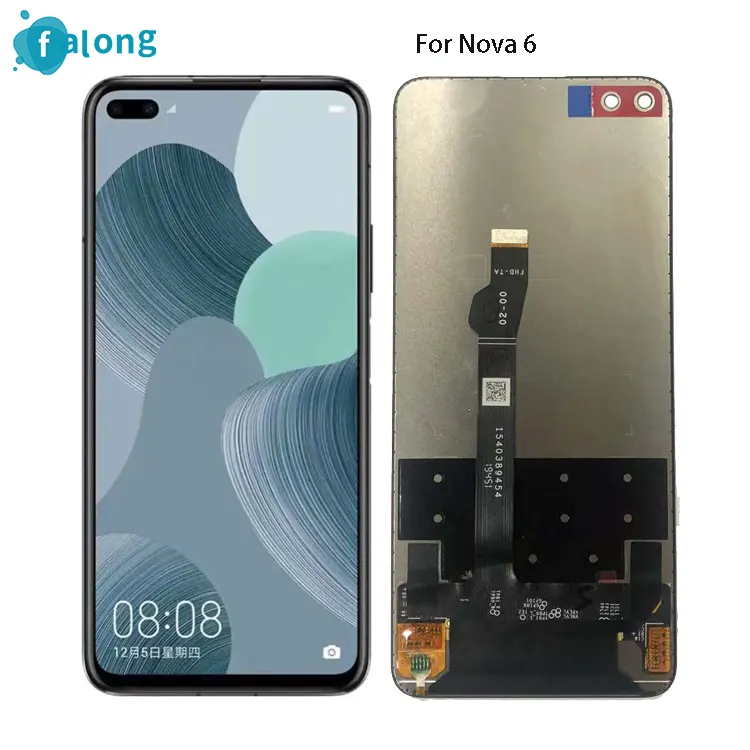 6.57" LCD For Huawei nova 6 LCD Display Touch Screen Digitizer Assembly for Honor View V30 LCD