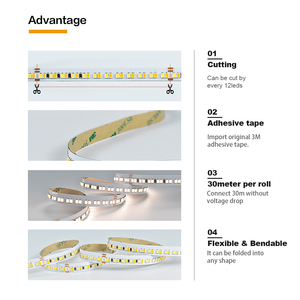 Tira de Luz LED de 30 Metros de Longitud, 48V, PCB de 10mm, CCT Ajustable, Blanca 2700K-6500K, Iluminación Flexible con Cinta LED - Product Image 6