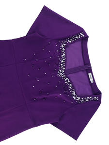 中国工厂紫色Midi派对裙长铅笔裙紧身铅笔裙女士优雅 - Product Image 6