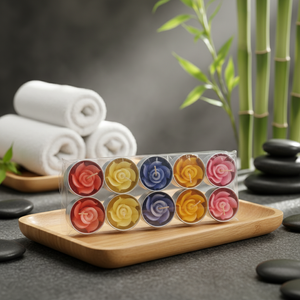 <b>Candle</b> flower <b>Floating</b> <b>candle</b> flower Romantic flower Birthday <b>Wedding</b> Gift Natural made from Thailand - Product Image 1