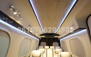 Couverture de sièges avant audio de luxe rideau lifting accessoires sprinter 906 w907 lwb camper kit conversion intérieur pour mercedes - Product Image 2