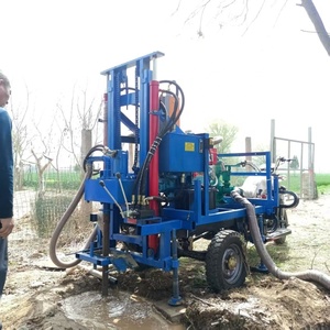 Hot New Portable <span class=keywords><strong>3</strong></span> <span class=keywords><strong>roues</strong></span> plate-forme de forage rotatif 30hp Diesel Engine Core Drilling Rigs100m 150m 200m <span class=keywords><strong>moto</strong></span> Style eau bien plate-forme - Product Image 6