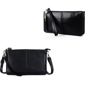 Womens <b>Small</b> Black Wristlet Clutch Purse Organizer Crossbody <b>Wallet</b> - Product Image 3