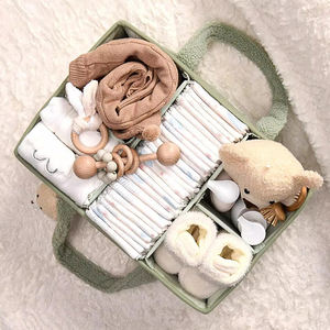 Sac à couches bébé en feutre léger avec rangement organisateur multi-compartiments pour maman voyage hôpital utilisation - Product Image 5