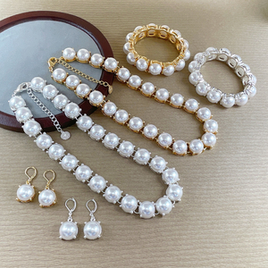2026 Trend <strong>Pearl</strong> Jewelry <strong>Set</strong> OEM <strong>Necklace</strong> Bracelet <strong>Earrings</strong> Gold Plated Faux <strong>Pearl</strong> Three Piece <strong>Set</strong> Bulk Wholesale US <strong>UK</strong> CA - Product Image 4