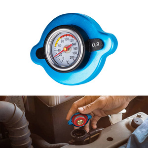 Universal Water Tank Lid With Temperature Gauge Medium Size Aluminum Case For Radiator Replacement - Product Image 2