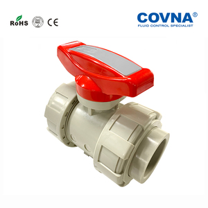 Vente de liquidation B2B COVNA : Vanne à boisseau sphérique manuelle 2 voies en PVC/UPVC/CPVC, filetage NPT PN16, PTFE, température moyenne - Product Image 4