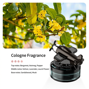 Purificateur d'air solaire pour voiture, ornement d'avion, parfum floral rouge, longue durée 31-60 jours, décoration de console centrale - Product Image 4