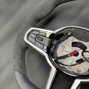 Nuevo Volante Deportivo de Cuero <span class=keywords><strong>CS</strong></span> M4 Modificado para <span class=keywords><strong>BMW</strong></span> Serie G para las Series 1234567 X3 X4 X5 X6 X7 - Product Image 3