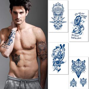 Letzten 2 Wochen Männer Cool Designs Wasserdicht Sweatproof Saft Semi Permanent Tatoo Aufkleber - Product Image 1