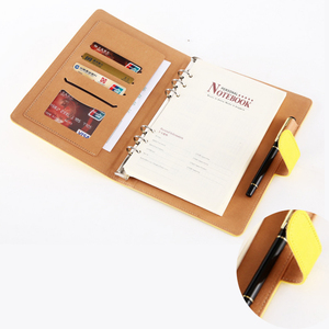 Couverture en cuir pu pour ordinateur portable, feuilles amples de recharge, agenda, lieur à spirale, papeterie de remplacement - Product Image 4