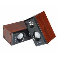 Speaker Desktop Kayu Portabel YTGEE dengan Logo Kustom, USB, Elektronik, untuk Olahraga, Gaming, Home Theater, Laptop, Komputer, dan Ponsel