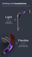 Exosquelette robotique biomimétique intelligent en aluminium pliable léger, orthèses pour l'exercice en plein air, autonomie de la batterie de 1 à 2 heures, vitesse de 10 km/h