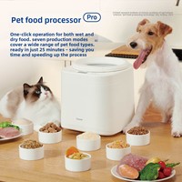 Robot culinaire électrique intelligent multifonction en acier inoxydable 2,5 L 500 W à 7 modes pour aliments pour animaux de compagnie, préparation en un clic pour chats et chiens (vente en gros)