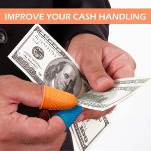 ปลอกยางซิลิโคนหนาสำหรับใช้ในสำนักงานมีหลายสีโลโก้ตามสั่งสำหรับการนับเงินการเขียน - Product Image 5