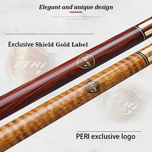 Superventas: Juego de tacos de billar PERI originales de alta calidad, ligeros y duraderos, con eje de arce, agarre brillante, punta de 12.5mm y unión de aleación de 10 roscas. - Product Image 3