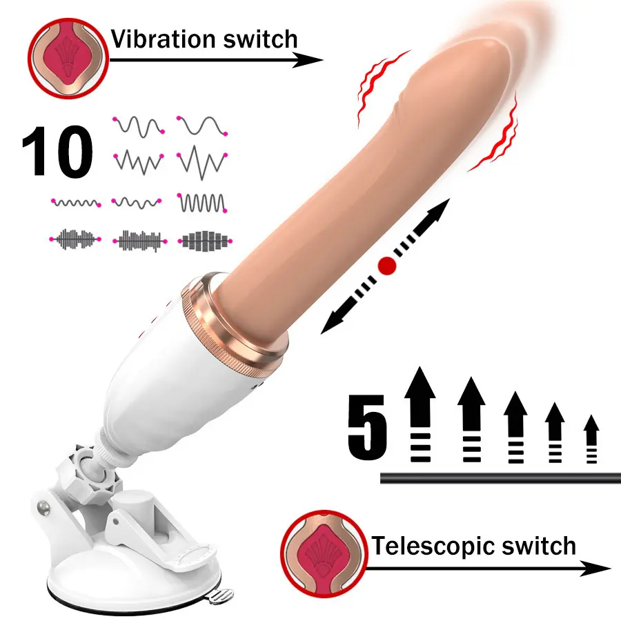 Dildo del vibratore di spinta del Silicone della macchina di amore completamente automatica del Mr.Shen per il dispositivo sessuale di potenziamento sia maschio che femmina