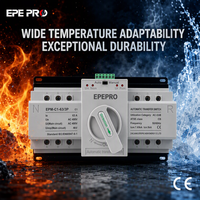 Interruptor de Transferencia Automática de Doble Potencia EPEPRO PC EPM-C1 3P 32A 63A 220V 50/60Hz, Interruptor de Transferencia para Generador ATS