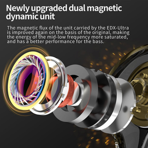 KZ EDX Ultra HIFI Earphones Dual Drive Noise Cancelling Metal Dynamic Headset for Game &amp; Sports 3.5mm <strong>Interface</strong> - Product Image 5