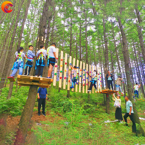 Serie di Espansione per Parchi Divertimento: Attrezzature per Parco Giochi Avventura nella Giungla con Arrampicata e Giochi all'Aperto - Product Image 2