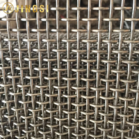 Rouleau de treillis métallique à maille plate SS304L de haute qualité, maille 8, pour criblage minier