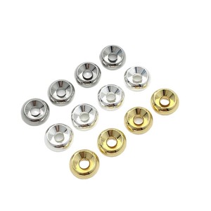 Gold Plated Silver Double Wheel Bead <b>Spacer</b> 6mm DIY Jewelry Accessories Round Shape For Creative Projects - Product Image 5