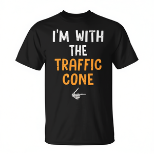Camiseta I'm With The Traffic Cone, disfraz de Halloween, camiseta a juego para parejas - Product Image 2