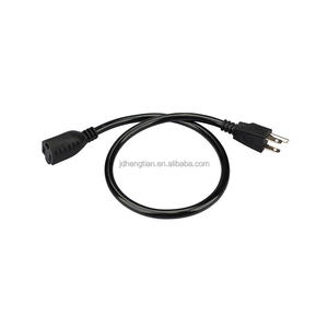 <span class=keywords><strong>Rallonge</strong></span> électrique extérieure robuste, prise 3 broches NEMA 5-15, <span class=keywords><strong>rallonge</strong></span> électrique courte, 125V 13A 1625W 16/3AWG, noir - Product Image 4