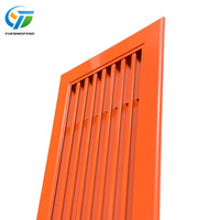 Grille de ventilation linéaire en aluminium rouge de haute qualité pour plafond, grille de climatisation